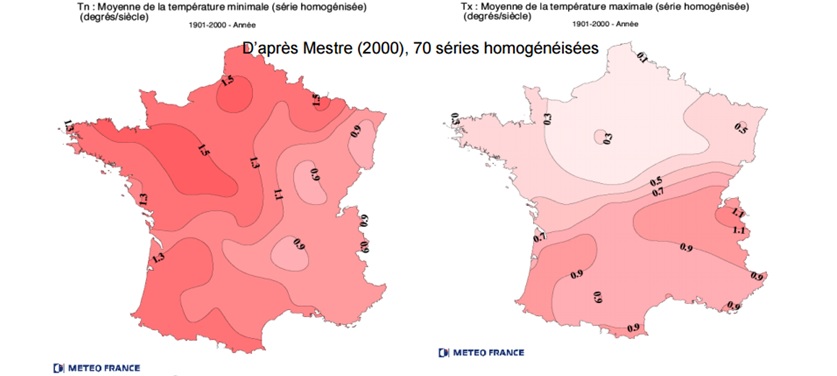 températures région